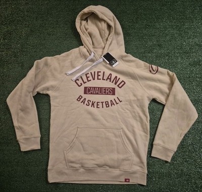 Sportiqe Cleveland Cavaliers Olsen Tri-Blend Pullover Cream Hoodie Unisex XL 