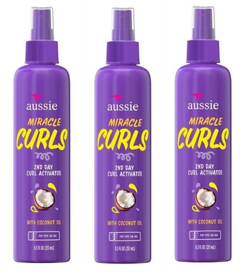 #ad #ad BL Aussie Miracle Curls 2Nd Day Curl Activator 8.5oz X 3 Packs $31.58