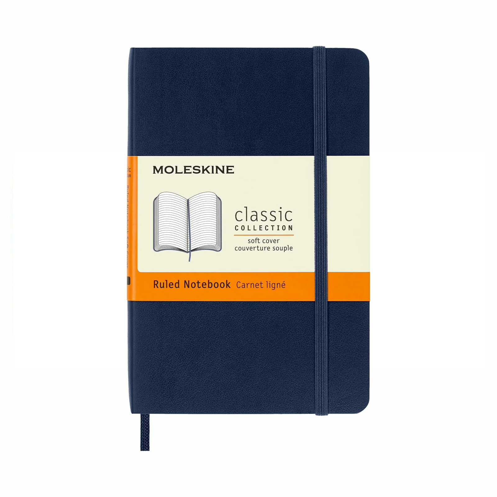 Moleskine Sapphire Blue Pocket Ruled Notebook Soft - Image 4