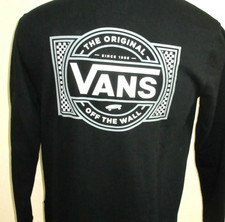 Vans Men's Classic Off The Wall Crewneck sweatshirt 1966 Black Size Small NWT