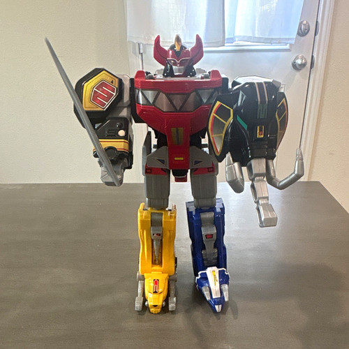 Bandai Power Rangers Megazord Dinozord Robot Figure w/ Silver Sword