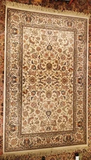 5.9' x 9' Vintage KARASTAN Pure Wool Rug Classic RUG TAB'RIZ Lovely Lighter Rug