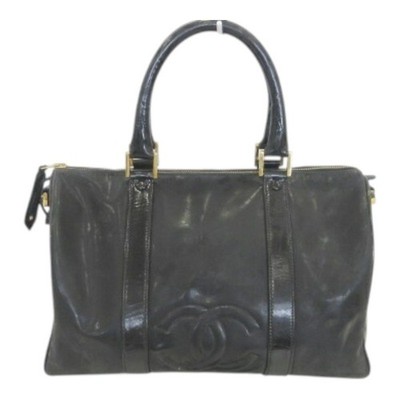 Vintage Leather 2Way Boston Brown Y2K Boston Leather Bag
