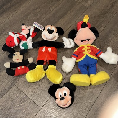 Vintage Disney Store Mickey Mouse Stuffed Animal Lot Of 5!