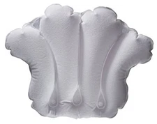  Inflatable Bath Pillow - Terry Cloth () White