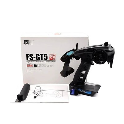 FlySky FS-GT5 2.4G 6CH Fernsender mit FS-BS6 Empfänger für RC Auto Boot UK