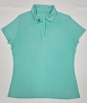 Yessica Basics Damen Poloshirt in Türkis, Gr. XL, Baumwolle