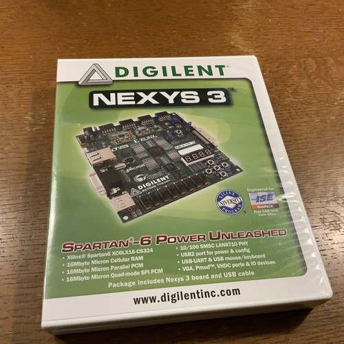 Digilent Nexys 3 Spartan-6 FPGA Board + Pmod AMP2 & USB Cable – Pre Owned