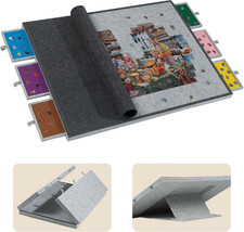 2000 Piece Foldable Jigsaw Puzzle Table with Cover, 3-Tilting-Angle Plateau