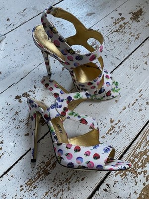 Versace H&M Pumps Gr. 38 Geblümt Wie Neu High Heels
