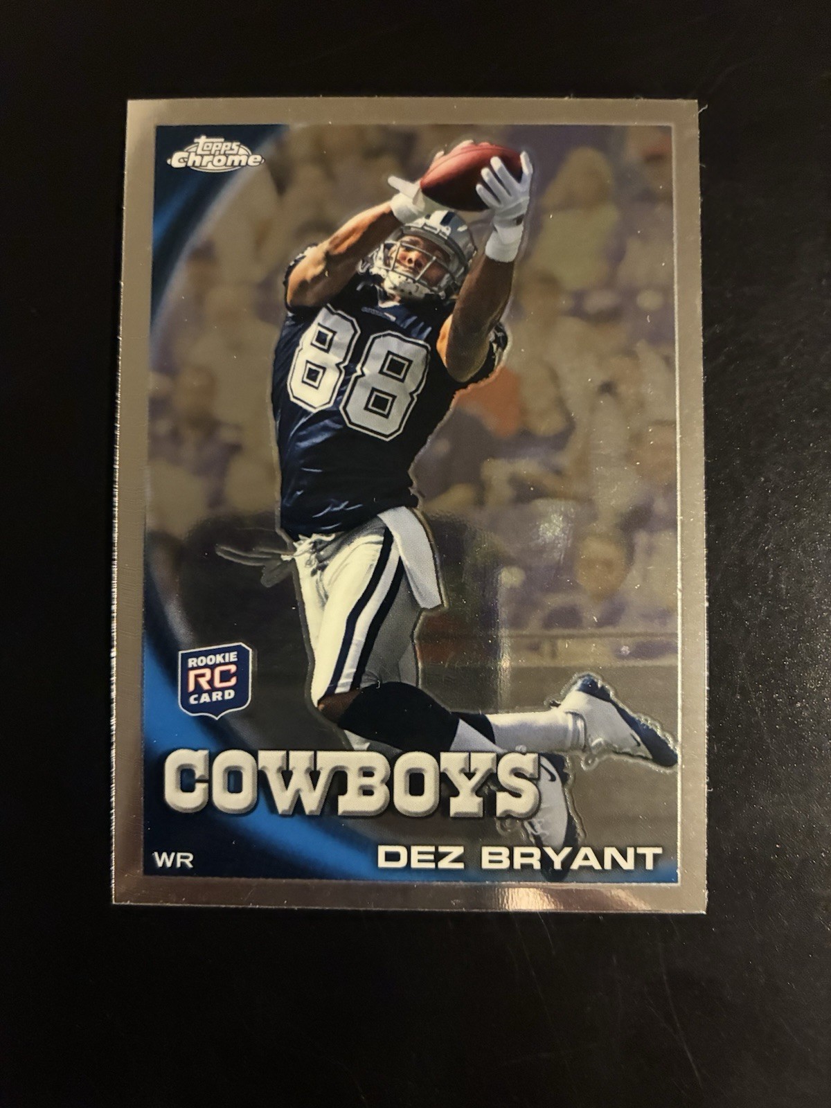 Topps 2010 Chrome Dez Bryant Rookie Dallas Cowboys Two Hands on Ball #C60