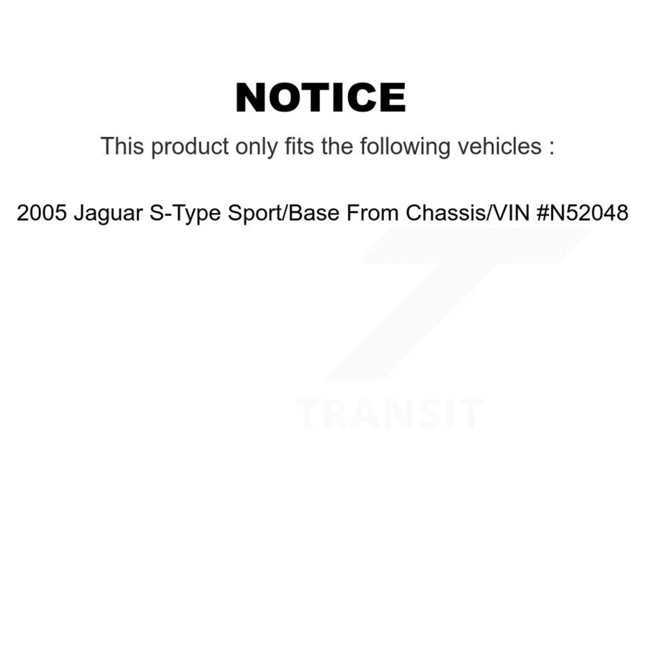 Front Rear Semi-Metallic Pad & Brake Rotor Kit For 2005 Jaguar S-Type Sport/Base - Image 2 of 4