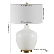 Safavieh EUGENIE 27" TABLE LAMP, Reduced Price 2172762695 TBL4289A