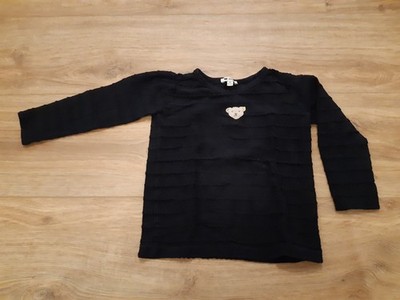 Steiff Shirt Langarm SWEET HEART Mini Girls steiff navy, Gr. 104, neuwertig