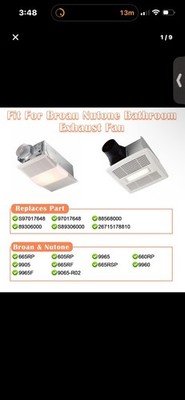 HIORUCET-Broan Nutone Heater Motor Assembly - Replacement for  Bathroom