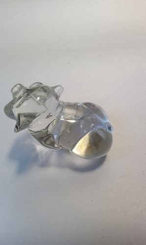 COLLECTIBLE Fenton CLEAR GLASS 2 3/4” tall Pig Figurine - Picture 4 of 6