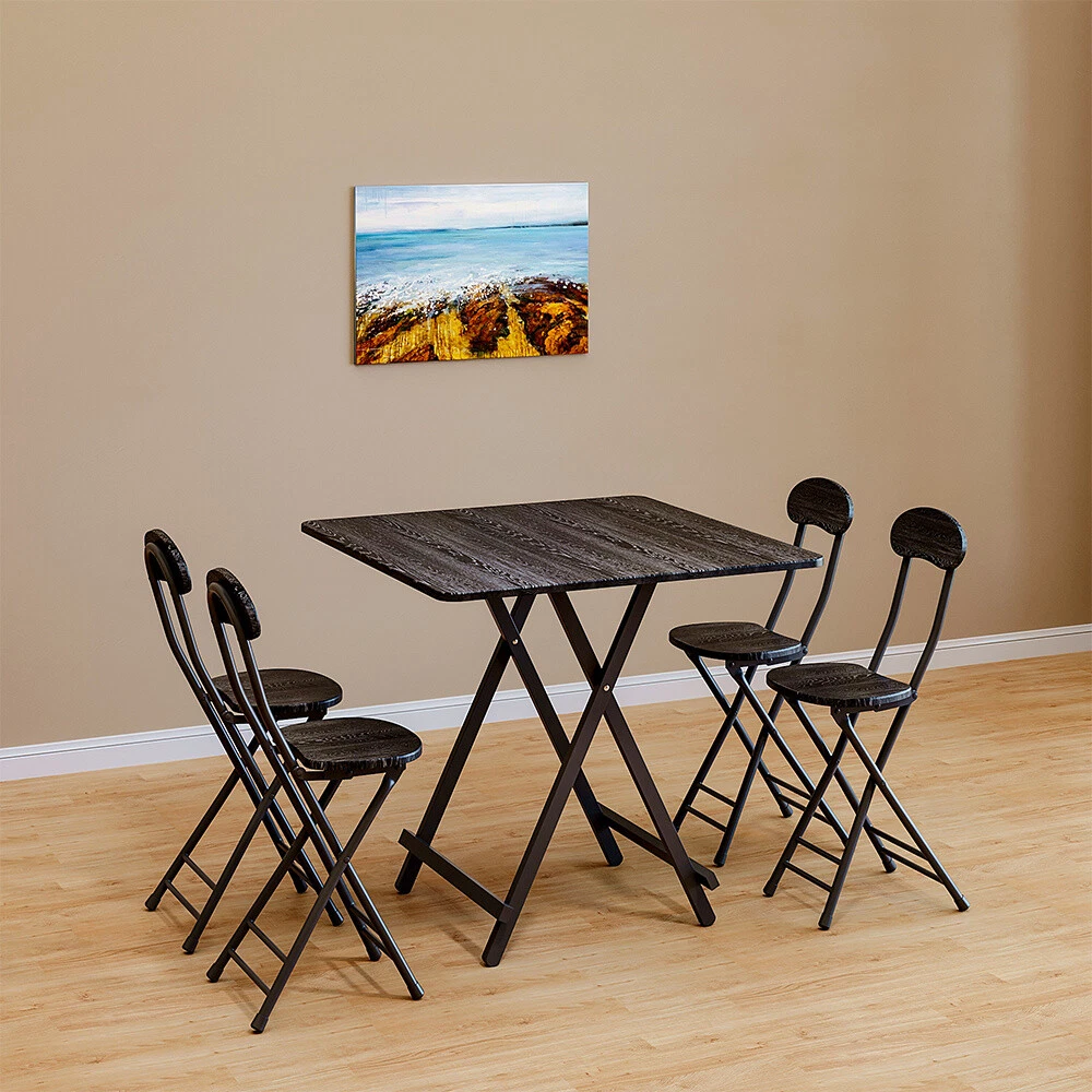 Square folding on sale table and chairs