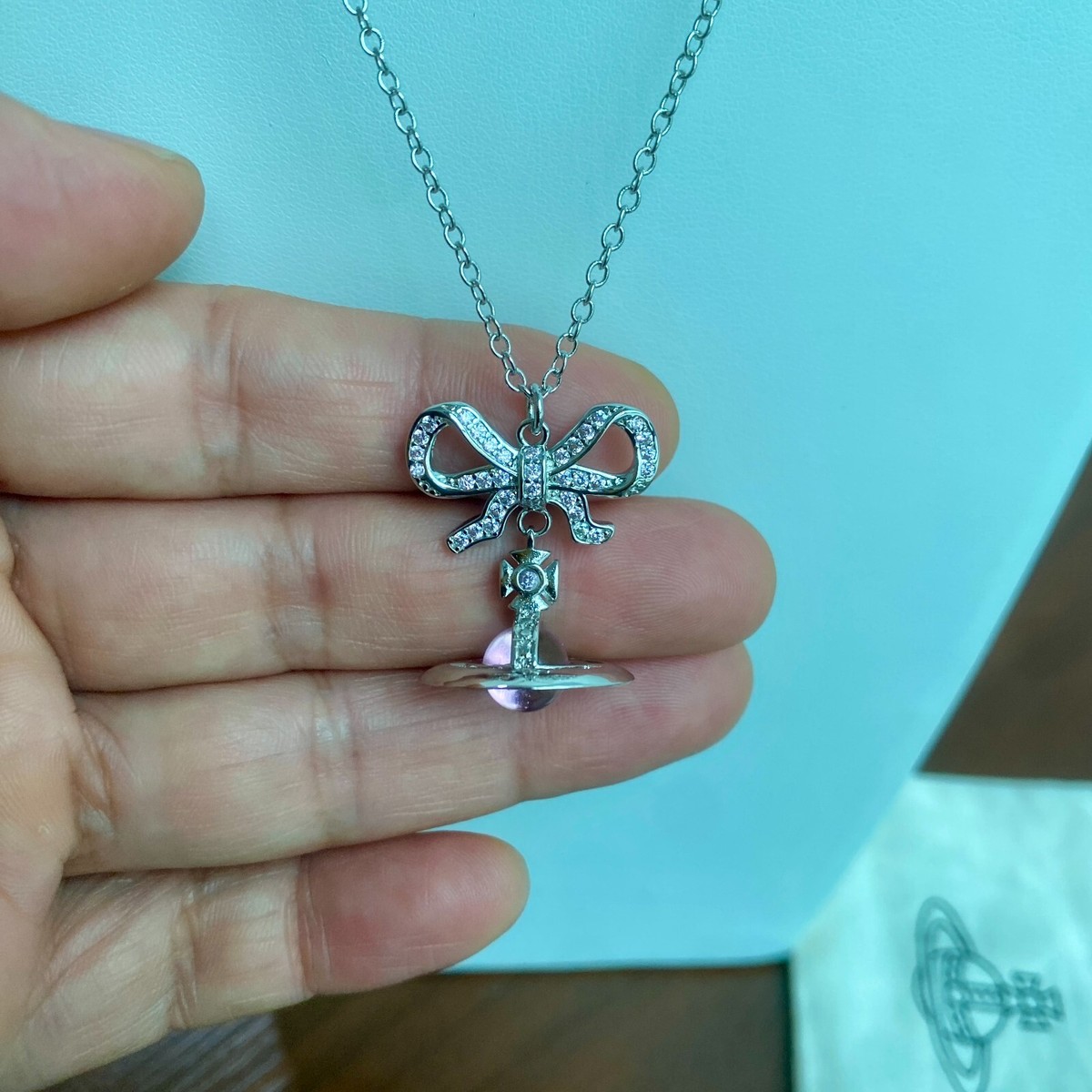 Vivienne Westwood Octavie Pendant Necklace 3D Orb Elegant