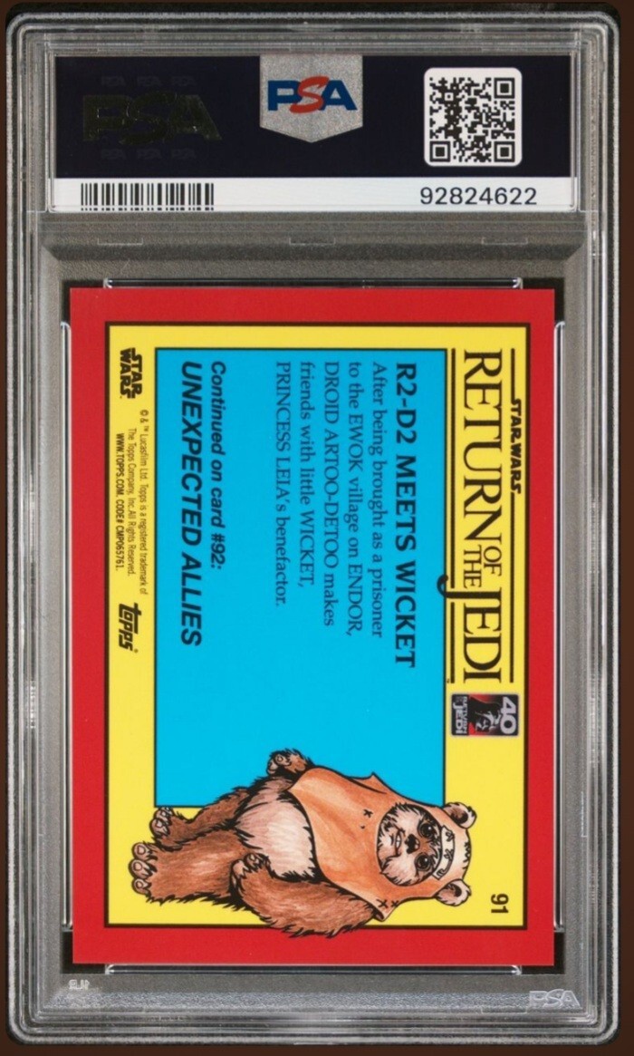 2023 Topps Star Wars Chrome Sapphire ROTJ 'ORANGE