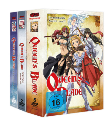 Queen's Blade Komplett-Bundle (Staffel 1+2, Rebellion + OVA) DVD