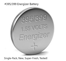  395/399 Energizer Watch Battery SR927SW Silver New, Super-Fresh, Ships Free 
