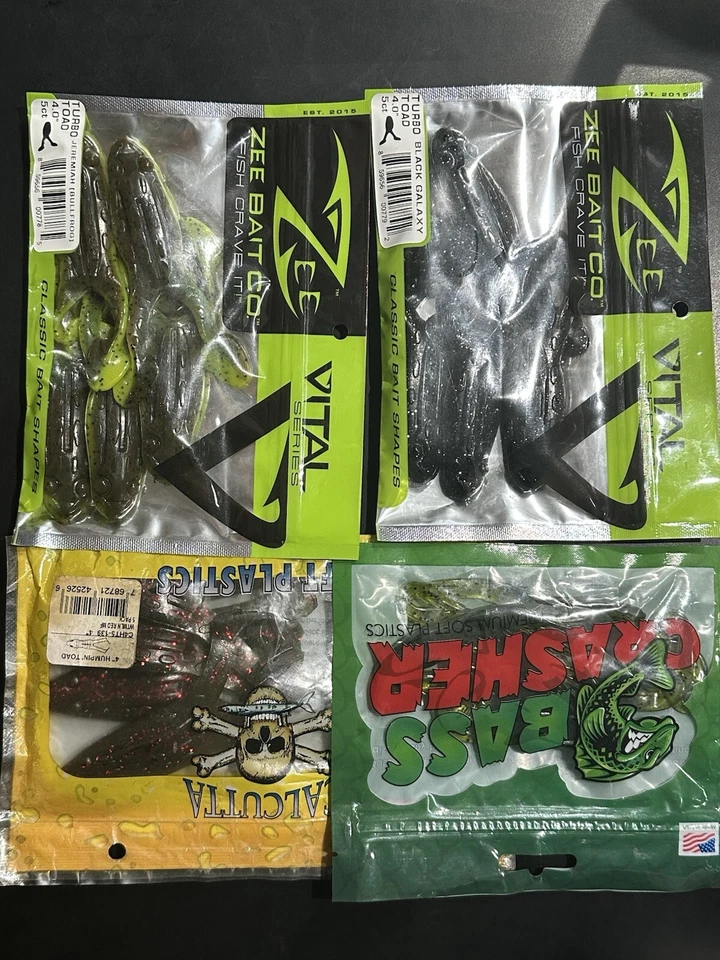 Ярость хвост + более мягкий, пластиковые лягушки приманки / приманки - Изображение 2 из 3