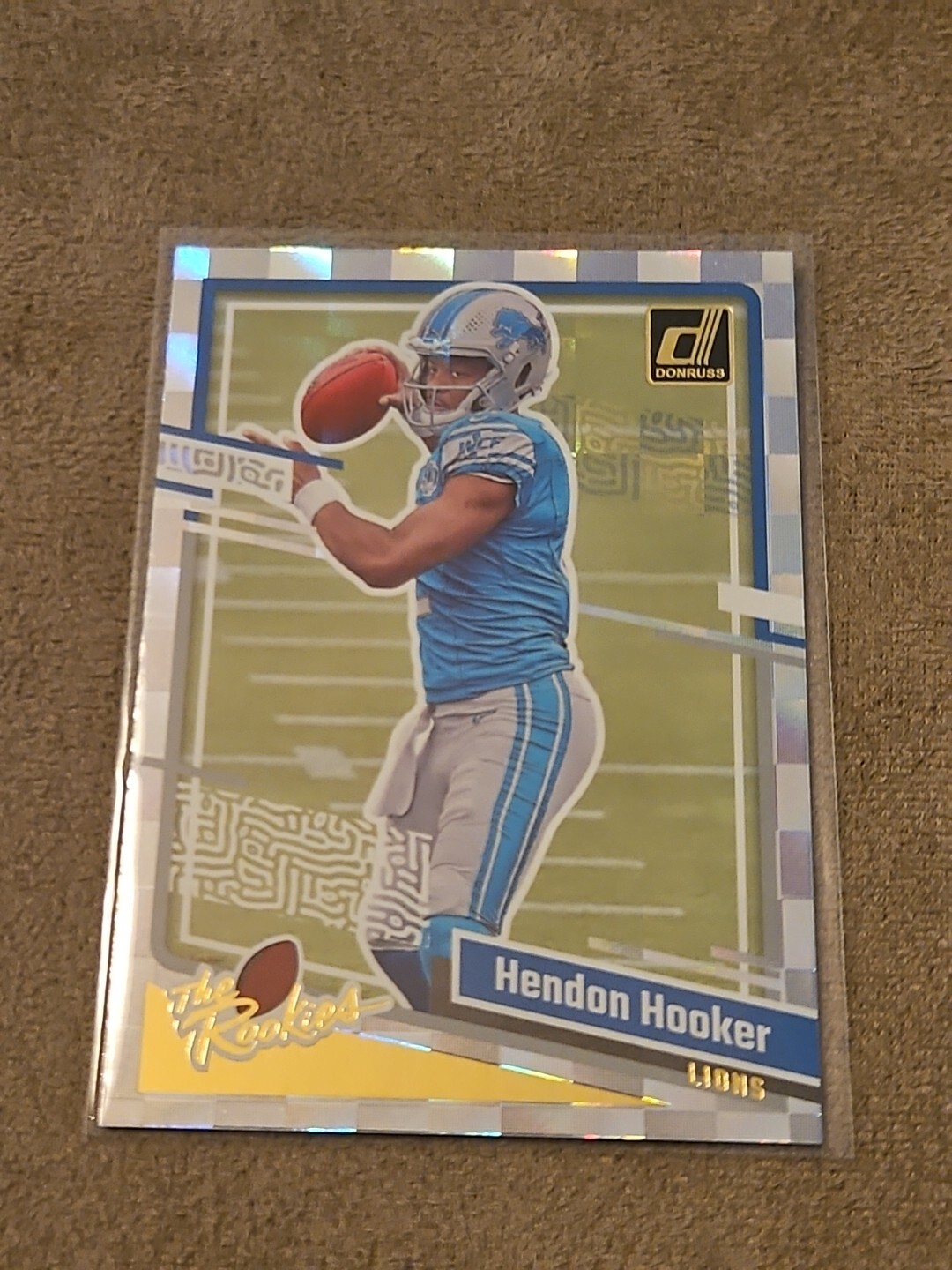 2023 Donruss Football Hendon Hooker The Rookies Detroit Lions Rookie QB RC #20