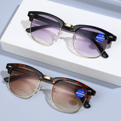 Classical Dual-use Vintage Bifocal Reading glasses Anti-blue Outside Eyewear