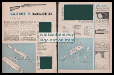 さーページ 1963 SAVAGE 24 Combination Gun Exploded Schematic Assembly