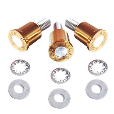 3 Billet ''44 MAG'' Windshield Fairing Bolt Kit for Harley Street & Electra Glide