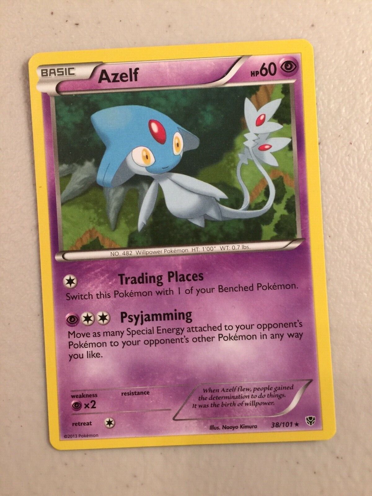 Azelf - Pokémon Psíquico Raro - 38/101 - Pokemon Card Game