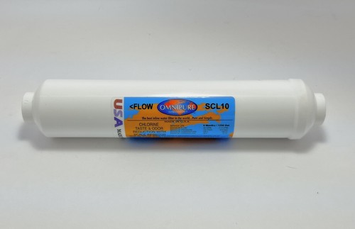Omnipure SCL10 Inline Water Filter, Flow Rate 0.5GPM - New Without Packaging