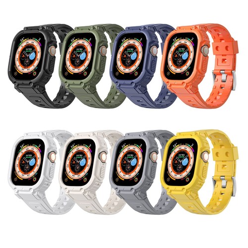 Wytrzymały odporny na wstrząsy sportowy pasek ochronny do iWatch serii Ultra 1 9 38/49mm - Zdjęcie 5 z 29