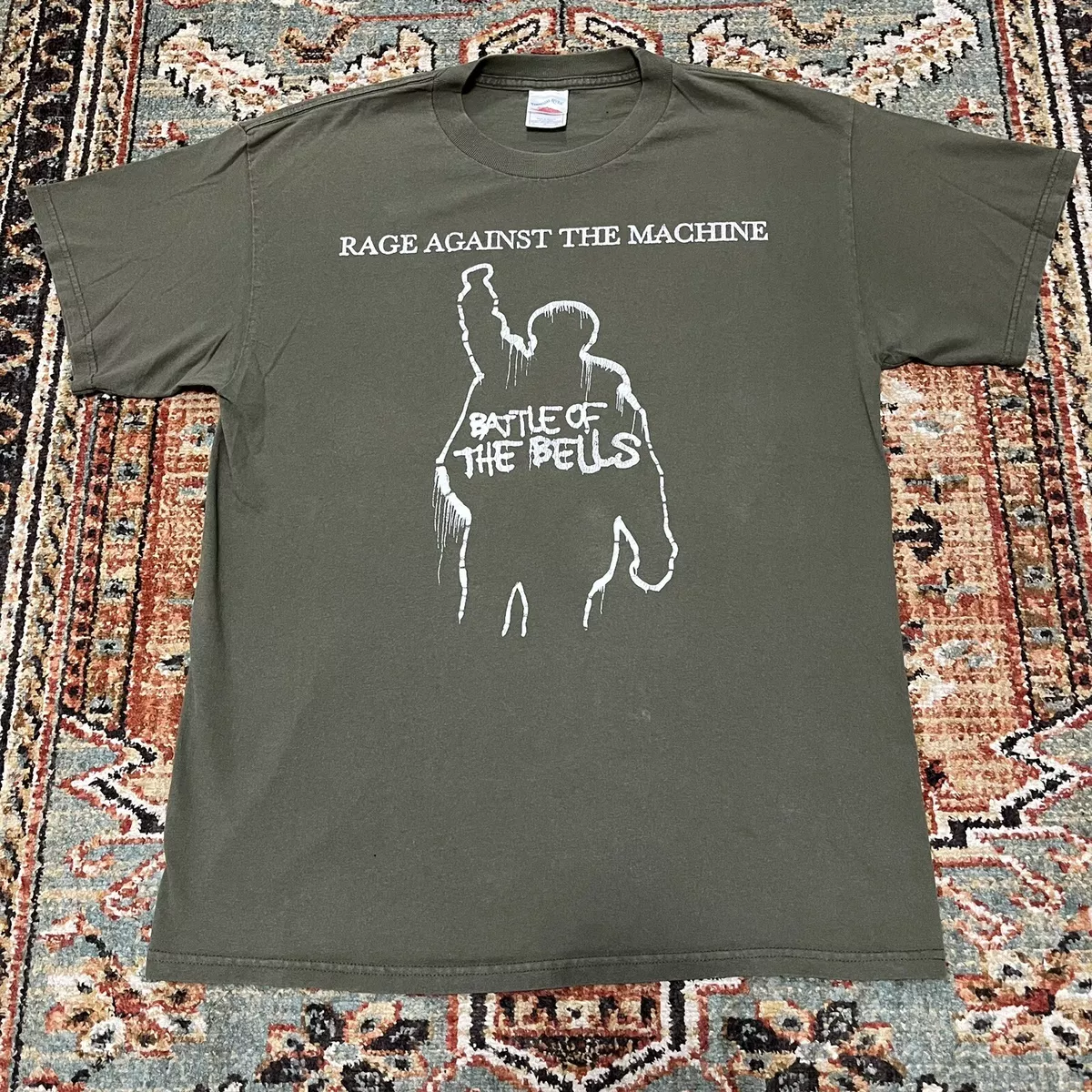 RAGE AGAINST THE MACHINE original ‘07 Battle Of The Bells T Shirt Sz L  Vintage