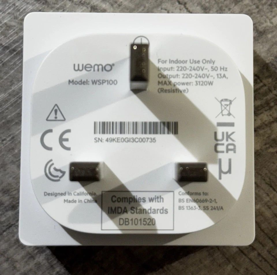 Apple Smart Plug - Wemo  - Image 2 of 4