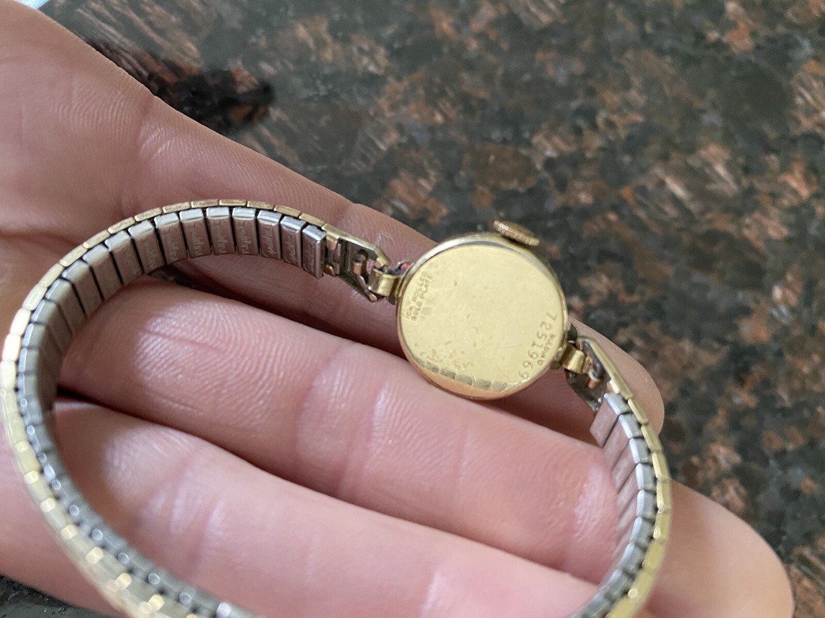 Bulova Antique  Speidel Vintage Women’s Watch *Non Working Condition * Vintage Bulova 1952 10K Gold Filled Watch, With Speidel USA  main image 2