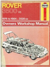 ROVER SD1 3500 (MK1 & FACELIFT) INCL V8S VITESSE EFi 77-84 OWNER WORKSHOP MANUAL