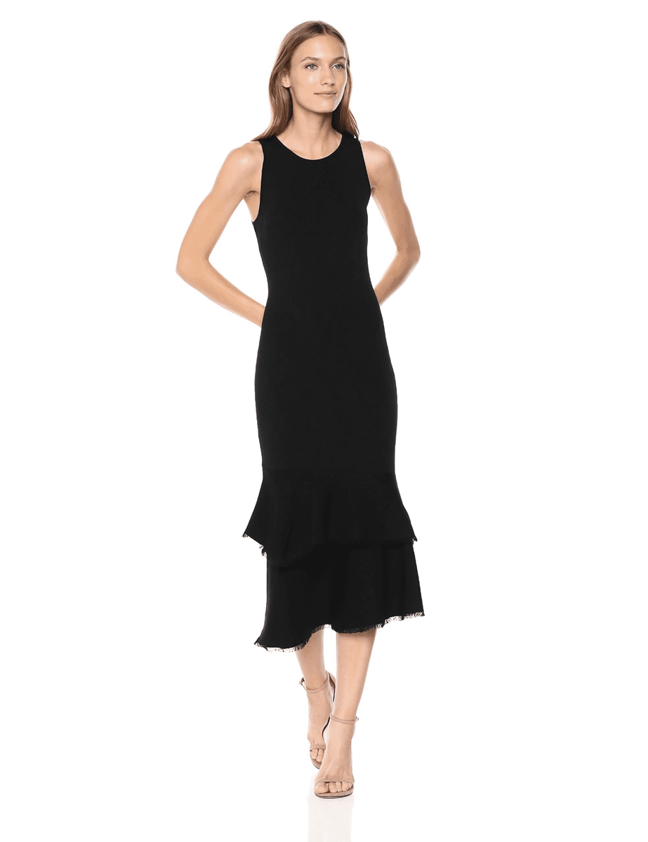 THEORY Womens Sleeveless Nilimary Midi Dress BLACK Size Medium M MSRP 415 NWT