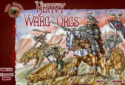 Alliance 1/72 Scale Heavy Warg Orcs Plastic Model Kit - 12 Orcs & 12 Wargs (Unpainted) - View #7