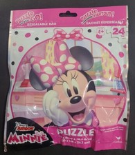 Minnie Mouse Puzzle 24 Piece With Resealable Bag Disney Junior Sealed