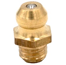 10pcs M6 x 1mm Metric Male Brass Grease Zerk Nipple Fitting For Grease Gun