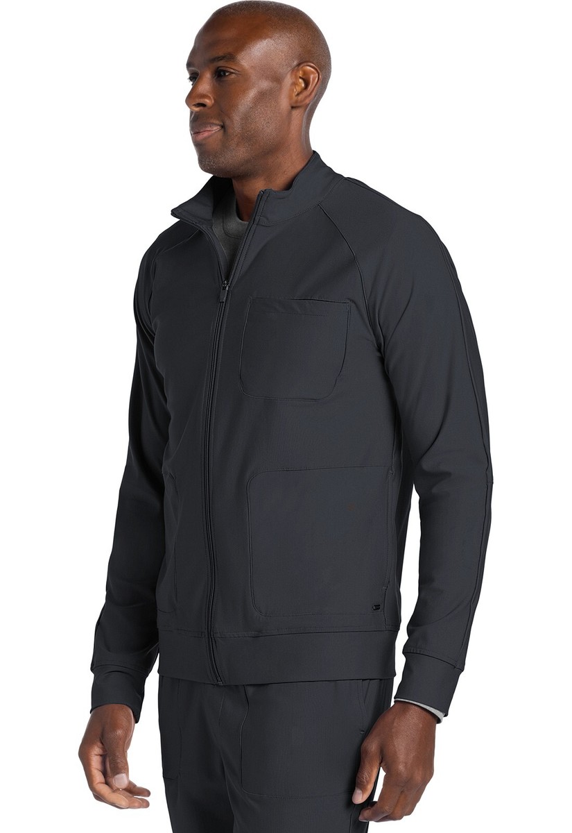 Cherokee Form Men's Zip Front Jacket CK333 PWT Pewter Free