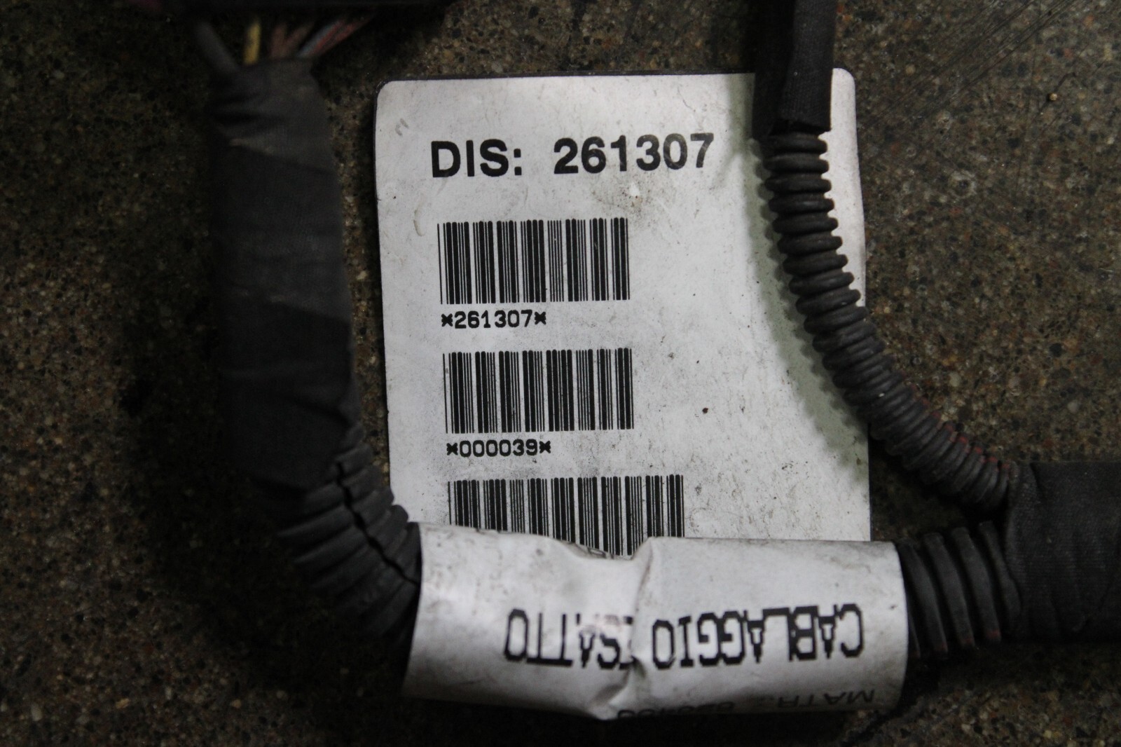 Ferrari 458 Italia, Spider, Rear Bumper Wire Harness, Used P/N 261307