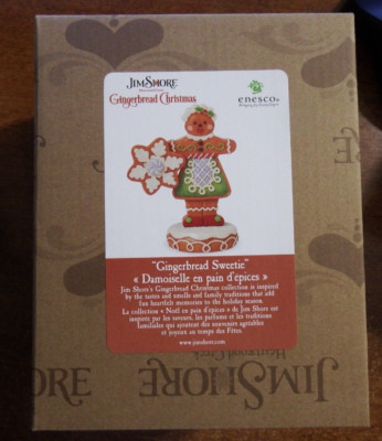 Jim Shore Gingerbread Christmas Sweetie Girl Figurine 6015437 NEW!