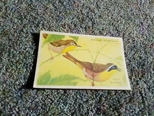 Vtg Loma Linda Food Bird Advertising Cereal Trade Card Maryland Yellow-Throat