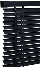 New PVC Window Venetian Blinds Easy Fit Trimable Home Wood Effect Blind All Size