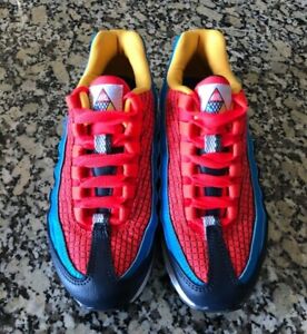 blue red and yellow air max