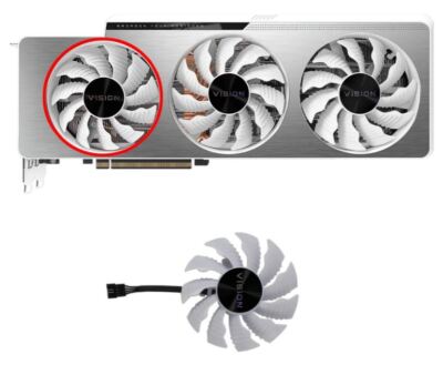 GPU Replacement Cooler Fan For Gigabyte RTX 3070Ti 3080 3080Ti