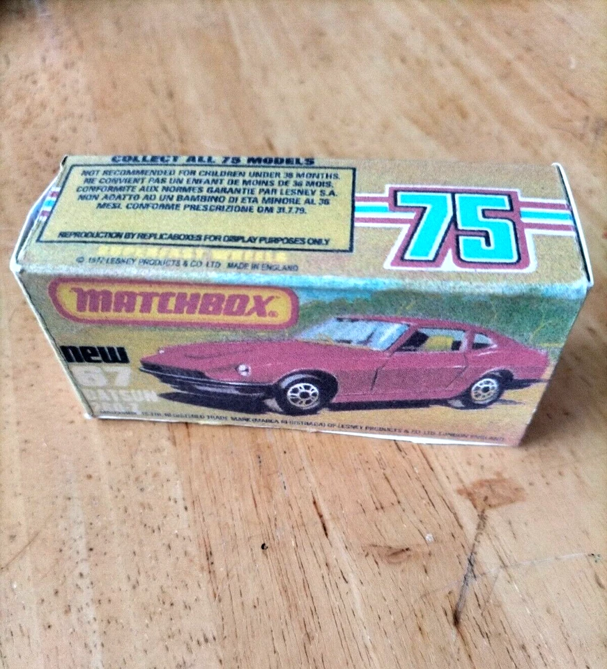 Matchbox Superfast - No67 Datsun 260-Z  - Replica / Copy Box only - Image 2 of 3