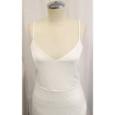 Blue Blush White Bodycon Mini Dress Large Sleeveless (25) | eBay